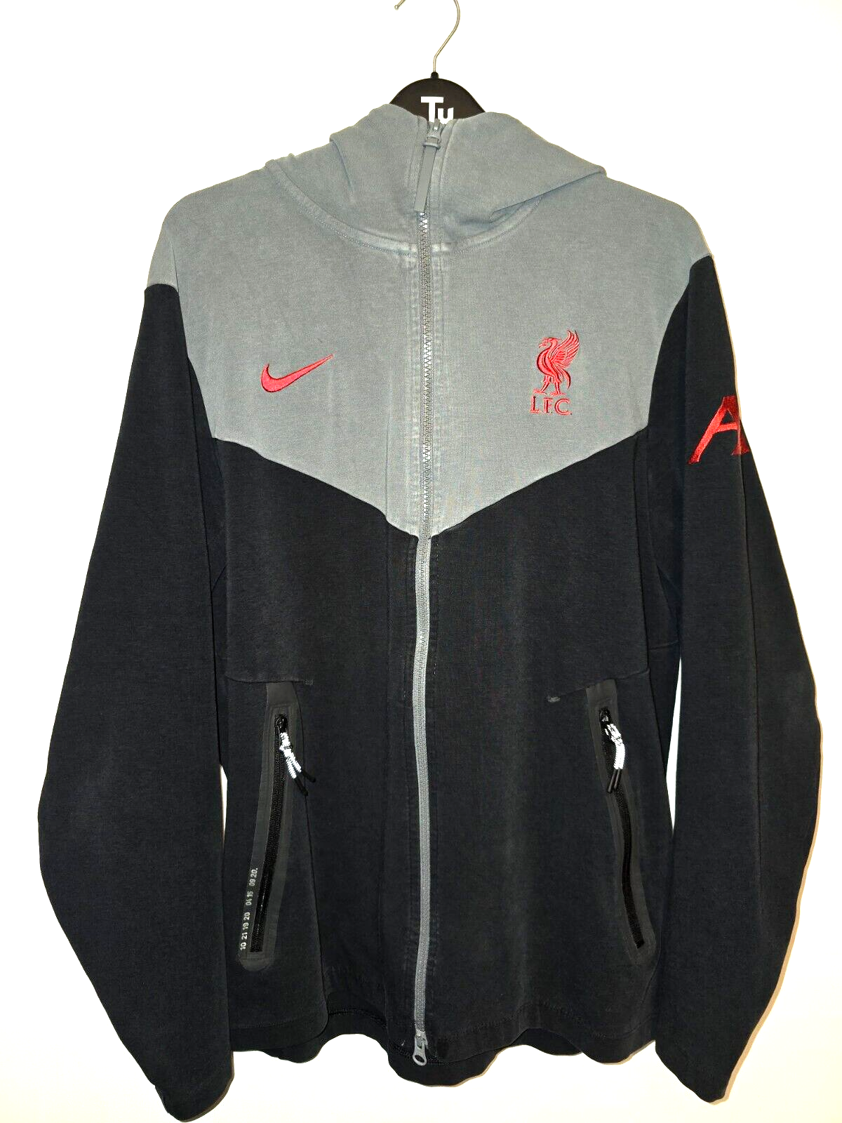nike black liverpool tech fleece hoodie