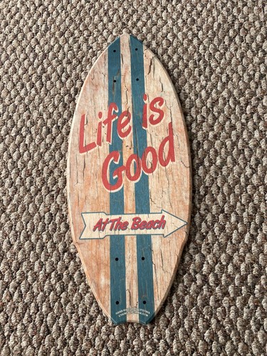 Mini Skateboard Deck Life Is Good At Collectible 20&rdquo;X 8.5&rdquo; Flat Locker OS Truck