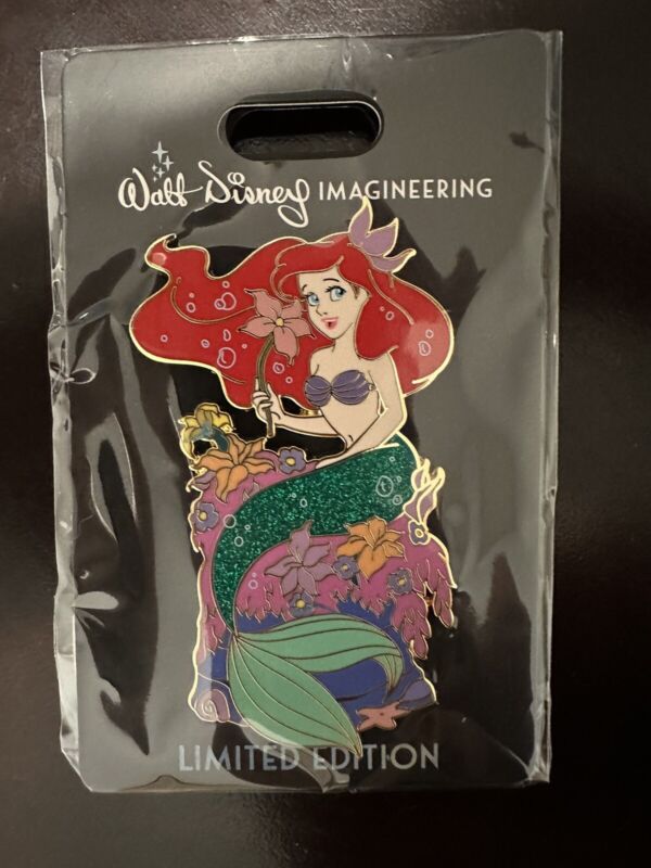 Disney Mickeys Wdi Mog Princess Heroines Flowers Ariel Little Mermaid Pin Le 300