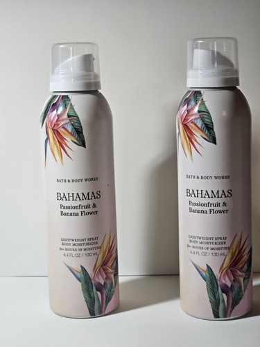 2pc Lot Bath Body Works Bahamas Passion fruit & Banana Flower Moisturizing Spray
