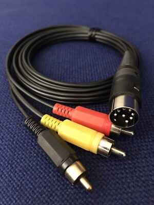 Cavo Video Luma Chroma LCA DIN 8 Pin Rca Commodore Monitor