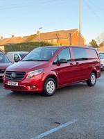2021 21 MERCEDES BENZ VITO 114 CDI PROGRESSIVE CREW VAN LWB L2 FSH HYACINTH RED