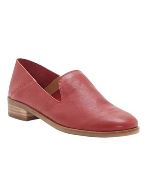 

Женские туфли LUCKY BRAND Red Cahill с круглым носком на блочном каблуке без шнуровки на кожаной плоской подошве 7 м, Красный, LK-CAHILL