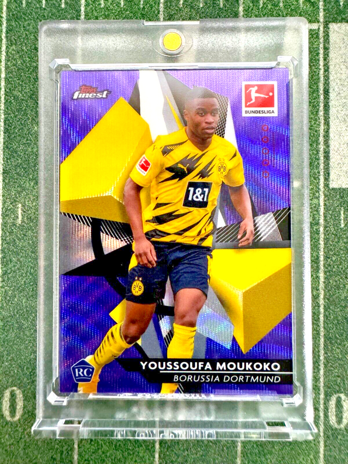 2020 Topps Finest Bundesliga YOUSSOUFA MOUKOKO RC Rookie Purple Refractor /250