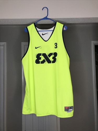 ウェア Cold As Life Basketball Jersey XL New Nike Mens FIBA 3x3 Reversible Basketball Jersey Neon Yellow
