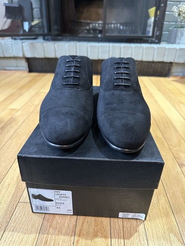 K1018 CHANEL ドレスシューズ BLACK CHANEL Oxford, Lace up Shoes, NEW, Black, Leather, Size 38