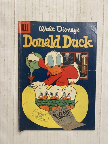Walt Disney's Donald Duck 44 Dell Comics Golden Age 1955 | eBay
