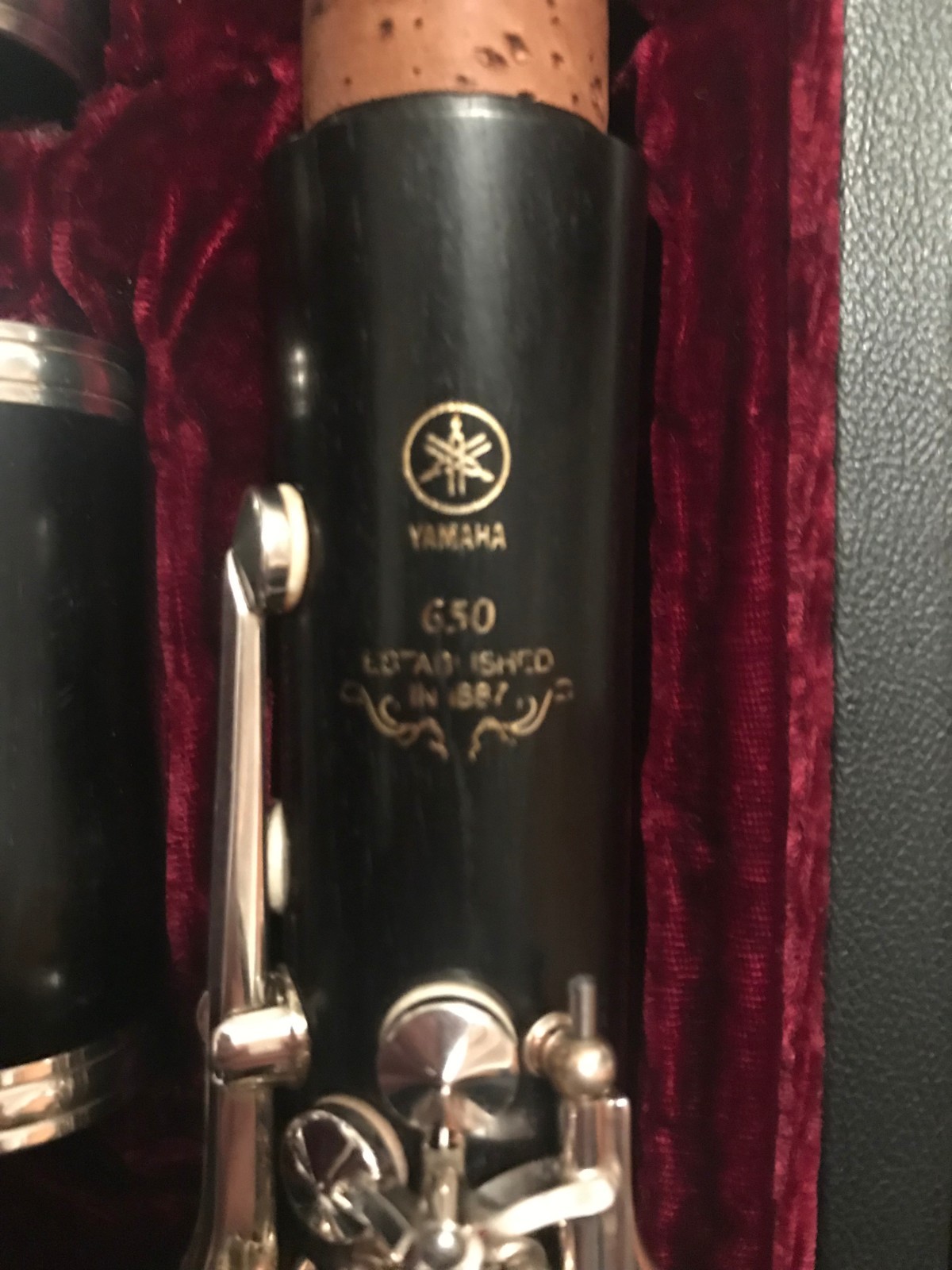 Yamaha Wood 650 Black Bb Clarinet W/ Case Great Condition Barely Used
