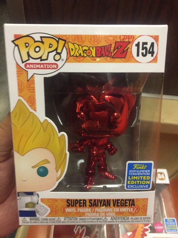 hot topic red chrome vegeta