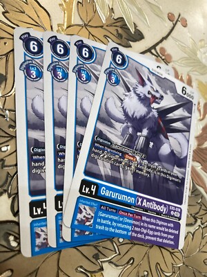 Digimon Card Game Playset EX5-018 U Garurumon (X Antibody)