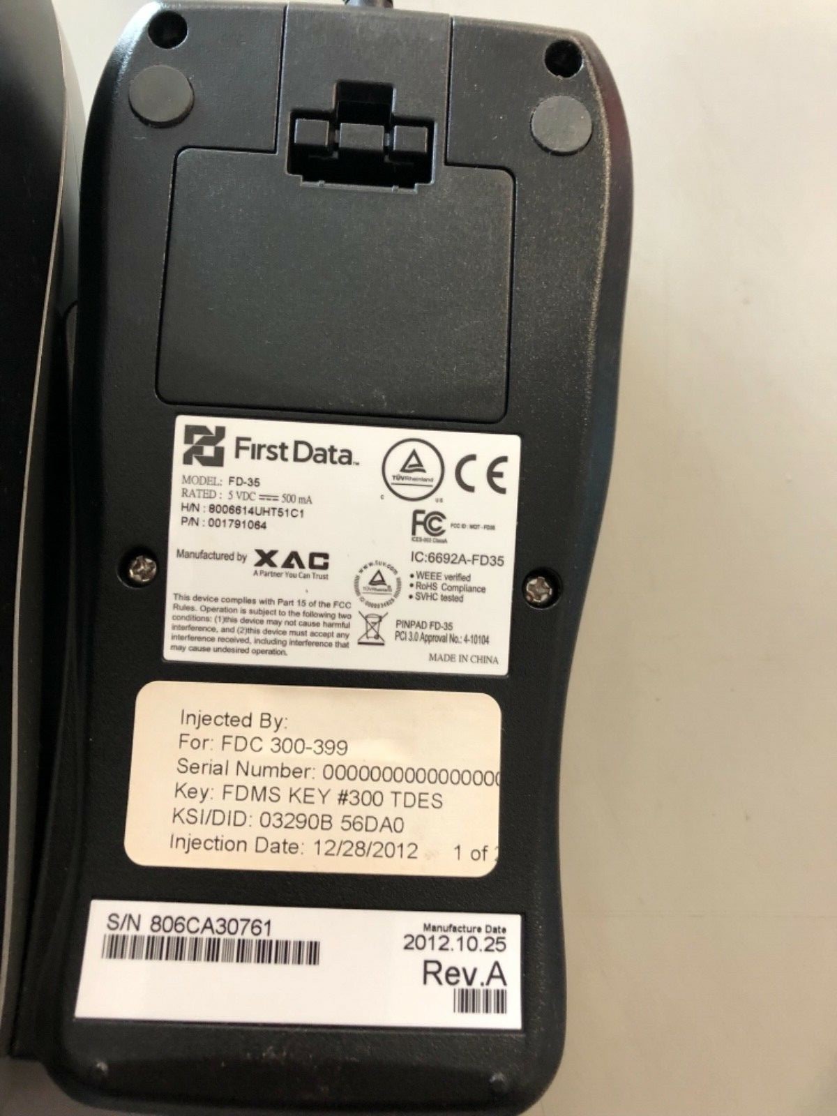 FD 50 Credit Card Machine and  key Pad!