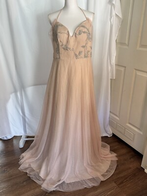 Hailey Paige Collection Bridal/Prom Dress. Blush Color. Size 14. NWT.