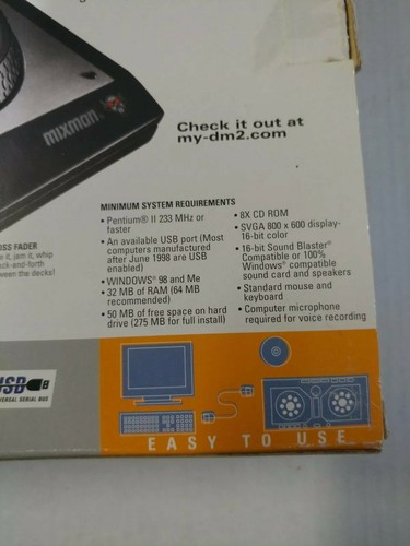 DM2 Digital Music Mixer Mixman USB DJ Turntable Controller Station 2000 Apzu