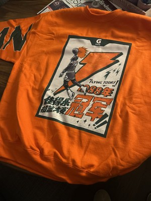 マイケルジョーダン　ゲータレード　ビンテージ　スエット Vintage Japan Gatorade Mike Jordan Sweatshirt XL Orange