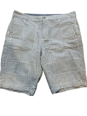 Women s NWOT L.L. Bean Cotton Shorts With Pockets. Blue & White Stripe.