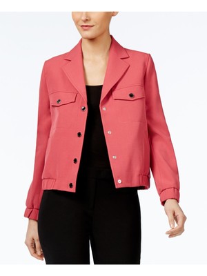 

ANNE KLEIN Женская розовая куртка-бомбер Размер, Розовый, 10644354