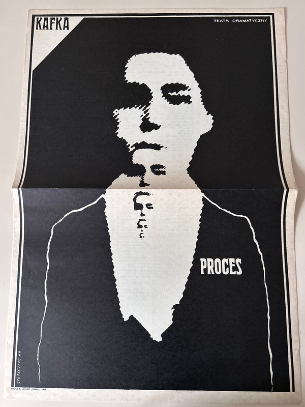 Kafka ProcÃ¨S - Teatr Dramatyczny Roman Cieslewicz Wystawa Plakatu 1967 (Affiche)