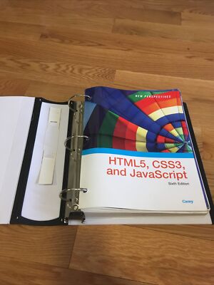 New! Perspectives on HTML5, CSS3, and JavaScript by Patrick M. Carey (2017,...