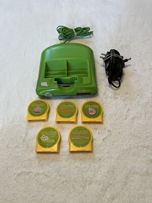 LeapFrog Click Start My First Computer Replacement Console Green w/5 Games Dora