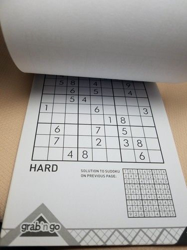 Sudoku Travel Size Puzzle Book. Includes Pencil Perfect boredom buster