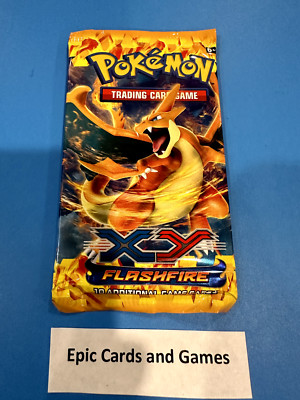 ( XY FLASHFIRE ) - Booster Pack - Sealed New - Pokemon TCG - Charizard Art