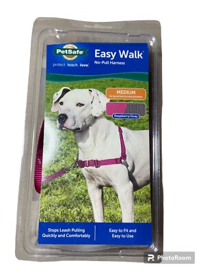 PetSafe Easy Walk No-Pull Harness Raspberry Gray Medium