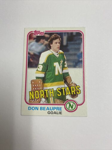 1981-82 Topps Hockey Don Beaupre North Stars Rookie Card #103. rookie card picture