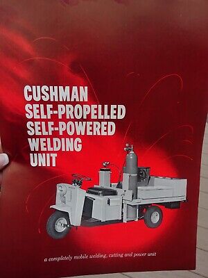 Vtg Cushman SELF PROPELLED POWERED WELDING UNIT Vehicle Dealer Sales Brochure