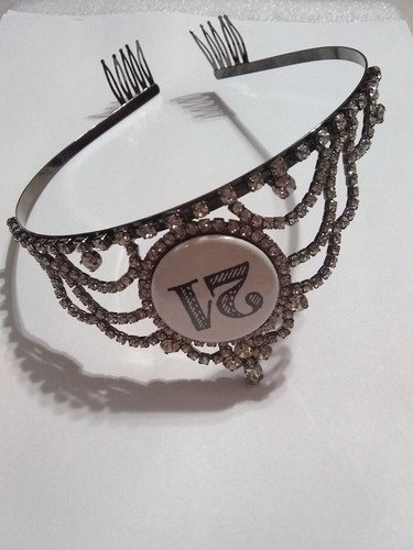 21st Birthday Celebration Tiara Rhinestone Crown With combs