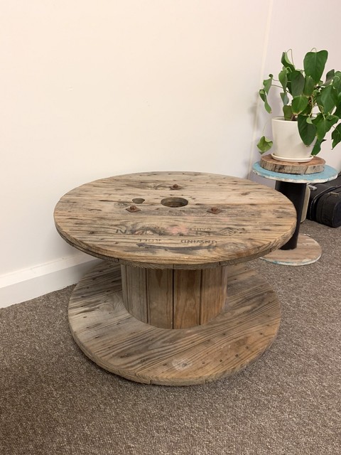 Rustic wooden cable reel, wheel coffee table | Coffee Tables | Gumtree