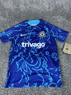 Chelsea FC Nike Dri-Fit Pre Match Soccer Top; Youth Medium