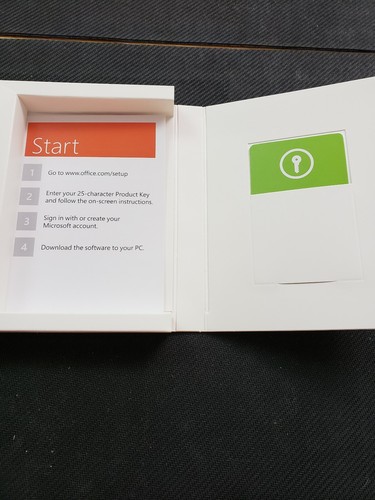 Microsoft Project Standard 2013 Retail Box Key Card