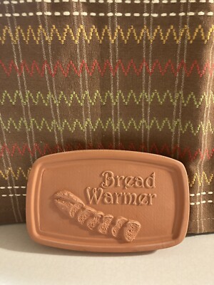 Clay Bread Warmer 4.5 X 3  And Matching 26  X 18   Cotton Towel To Wrap Bread