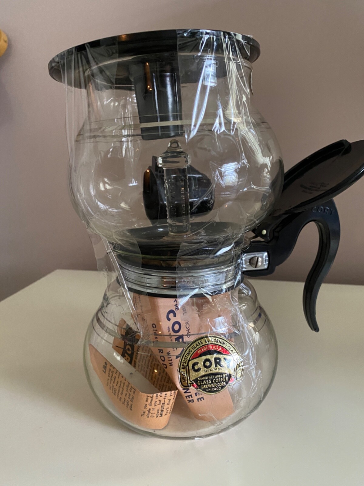 Vintage CORY Glass Pot 48 Cup coffee brewer no box DKGS NEWのeBay公認海外