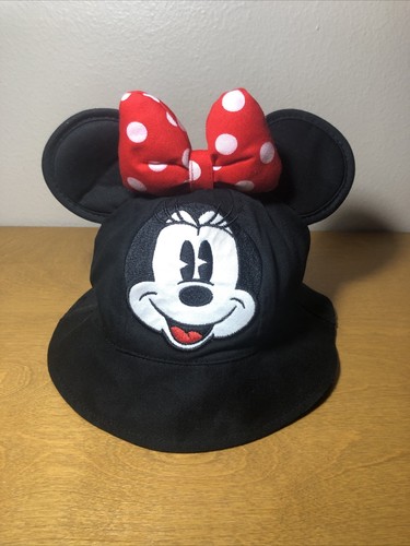 Red Polka Dot Bow Black Ear Sz Toddler New