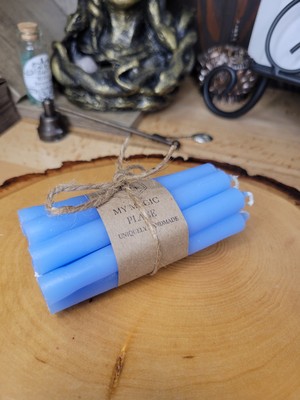 Packs of 10 colored spell candles, 4'' chime candles for spells, ritual candle