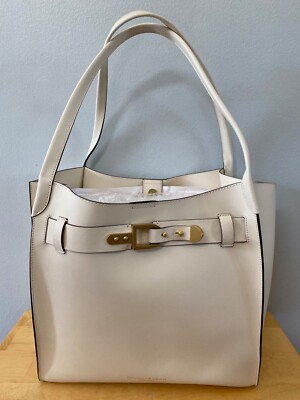 NEW DONNA KARAN NEW YORK COW LEATHER SHOULDER TOTE BAG