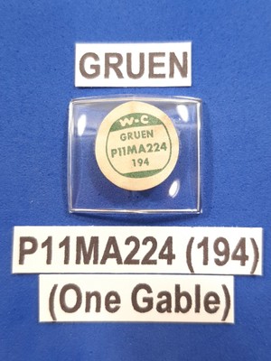 Vtg GRUEN Model ''P11MA224 (194)'' ONE GABLE Watch Glass Crystal Replacement Piece