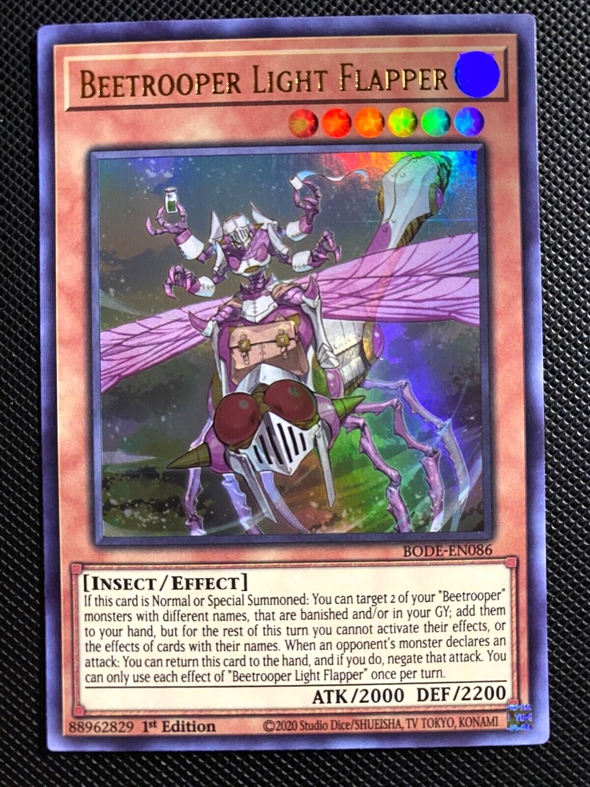 yumiih　bode Yugioh Beetrooper Light Flapper BODE-EN086 Ultra Rare 1st
