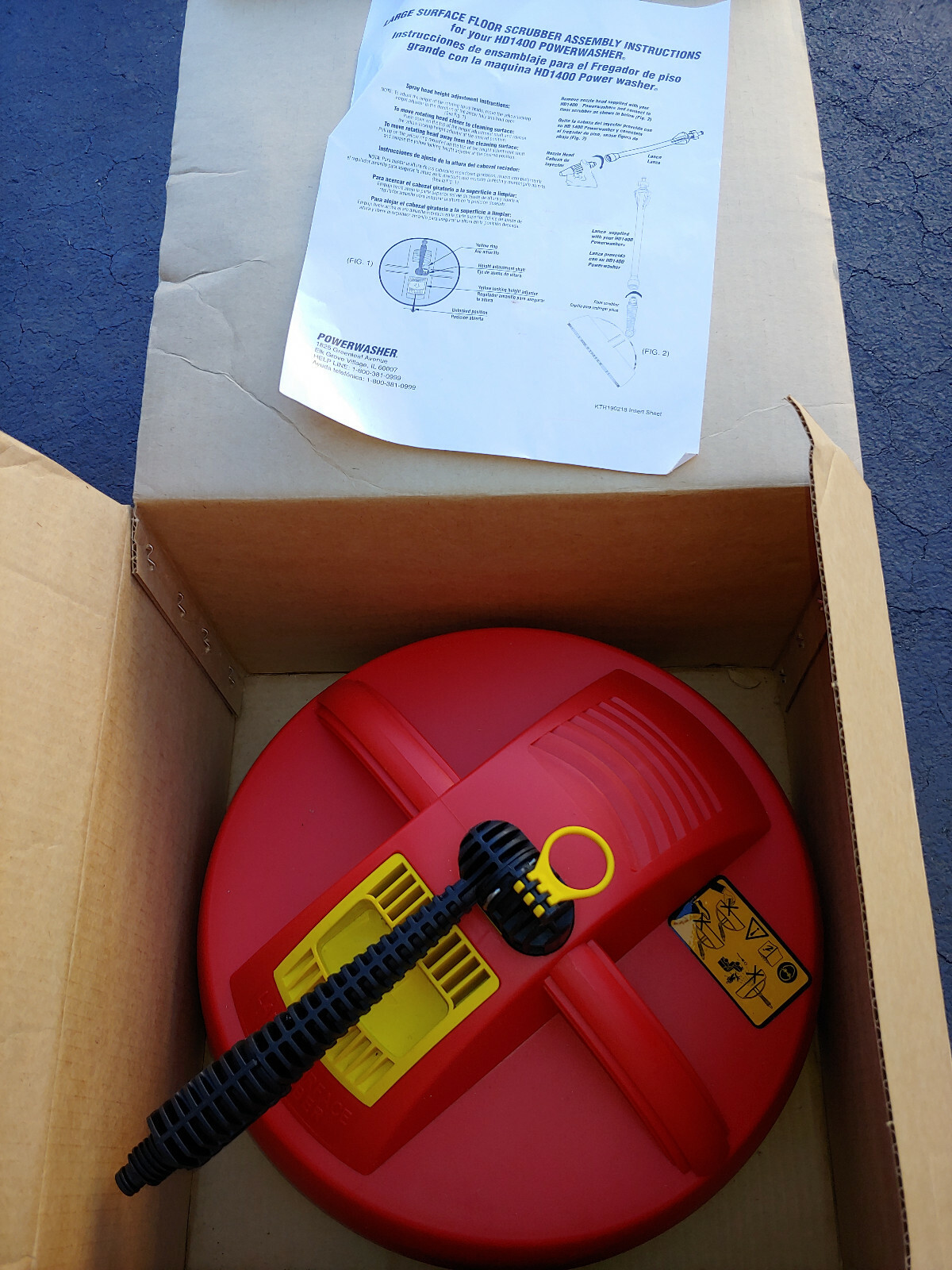 Large Surface Scrubber for Powerwasher HD1400. New In Box Old Stock KTR190218