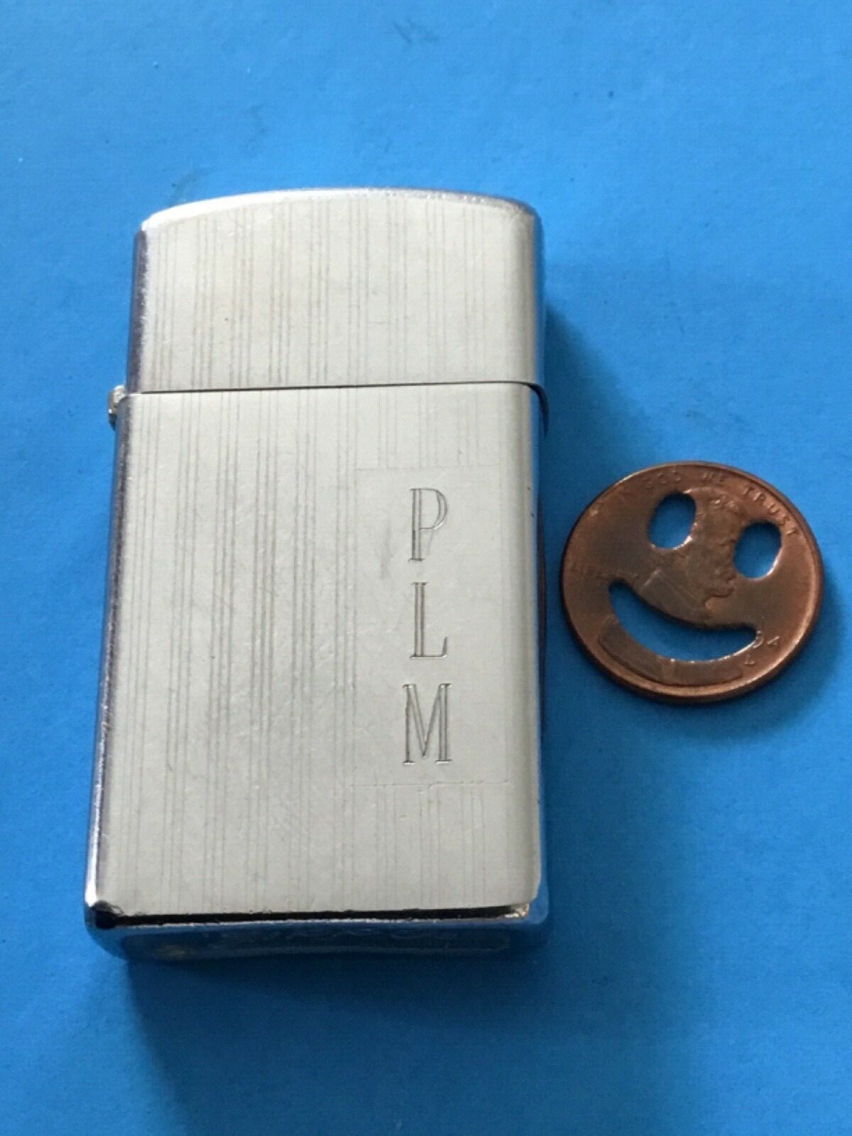 VTG ZIPPO LIGHTER VINTAGE BRADFORD, PA USA EARLY PINSTRIPED