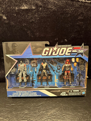 GI Joe 50th Anniversary 3 Pack Zartan Torpedo Hit & Run Vanishing Act