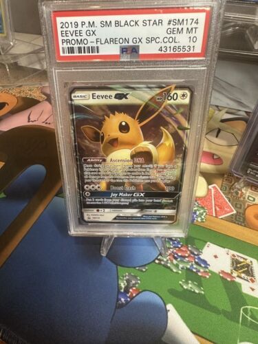 PSA 10 Eevee & Snorlax GX 297/SM-P Promo Tag Bolt 2018