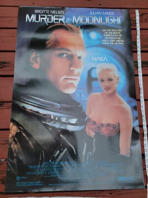 Vintage 1989 Murder By Moonlight Soviets Movie Original Poster VHS Rental Promo 