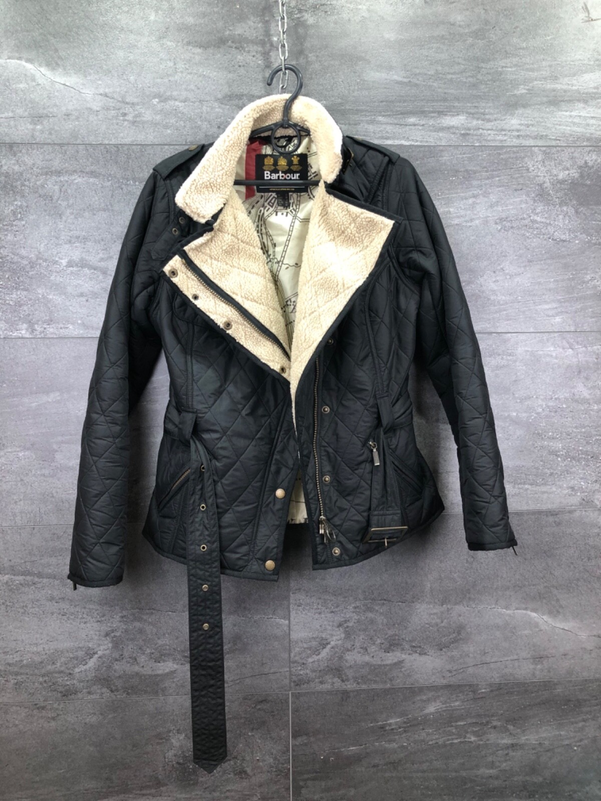 Barbour International インターナショナル　38 Barbour International Jacket Black C38（バブアー