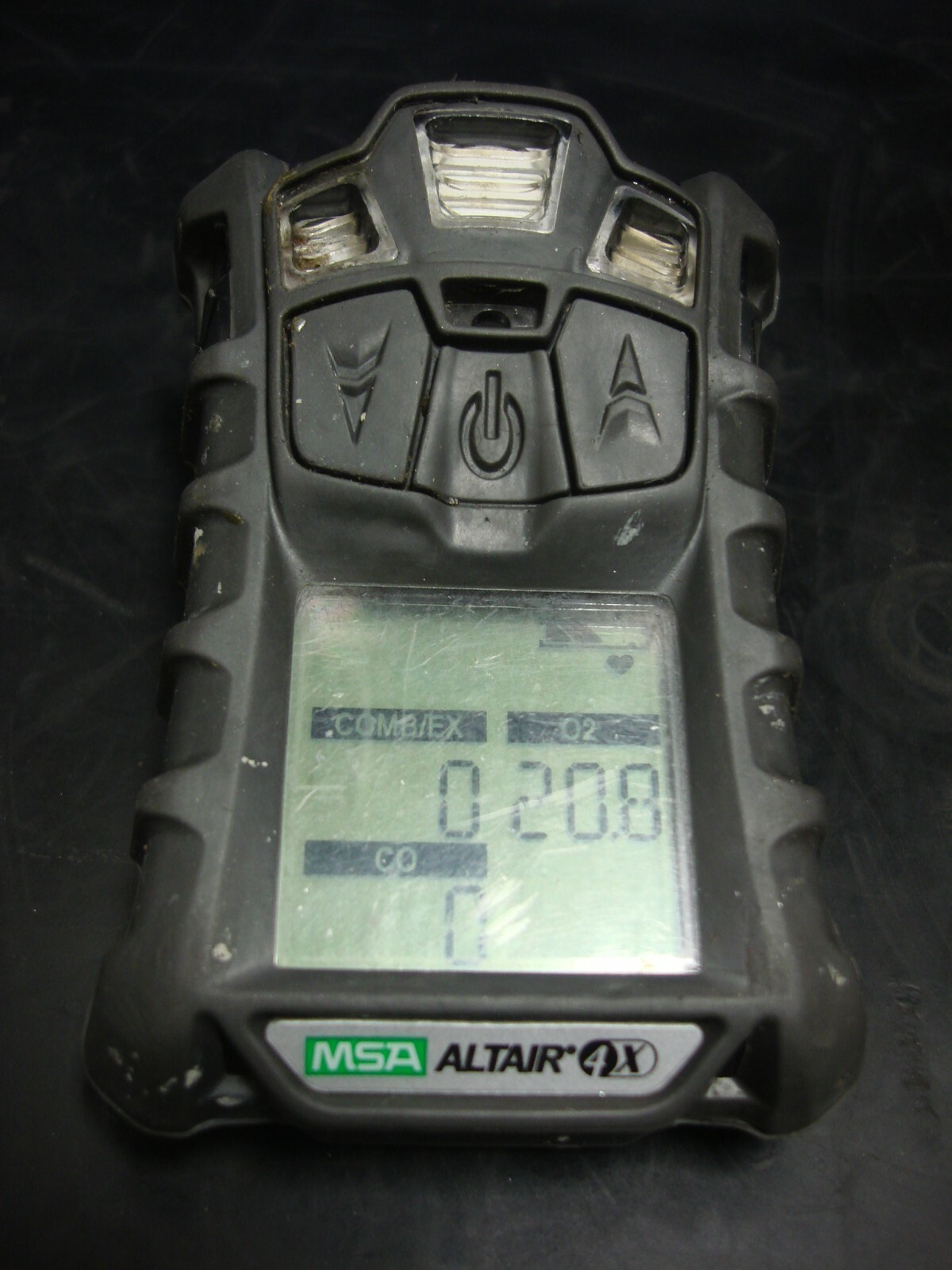 MSA ALTAIR 4X MULTI GAS DETECTOR COMB/EX, O2, CO MONITOR NOT CALIBRATED CHARGER