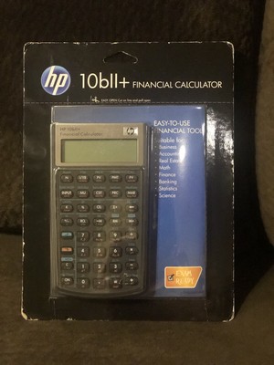 HP 10bII+ Financial Calculator New !! Holographic Seal 