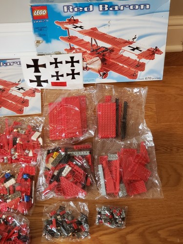 NEW/SEALED BAGS LEGO 10024 RED BARON- Opened box-100% complete- NEW!!