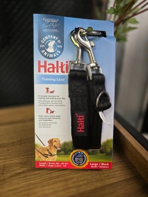 Halti Training Lead Black Large L BRAND NEW UNOPENED