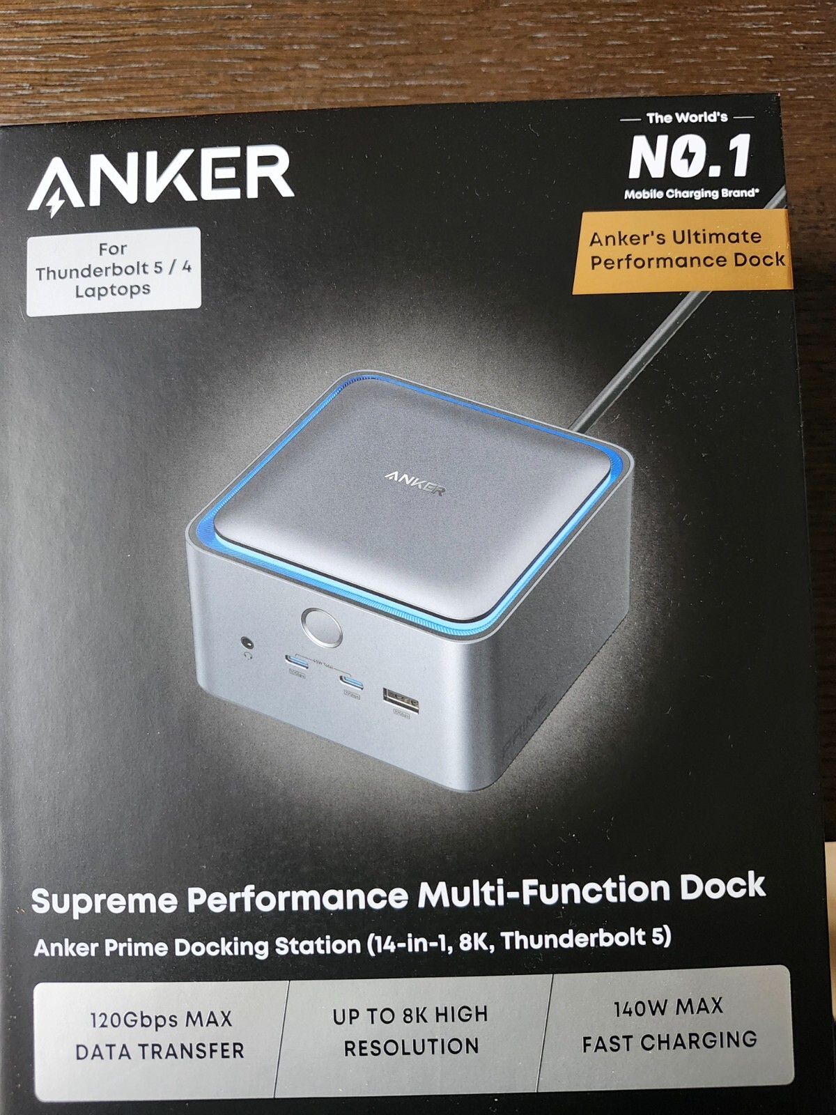 Anker Prime ドッキングステーション 14-in-1 TB5 140W Anker Prime Thunderbolt 5 Docking Station (14-in-1,140W,8K